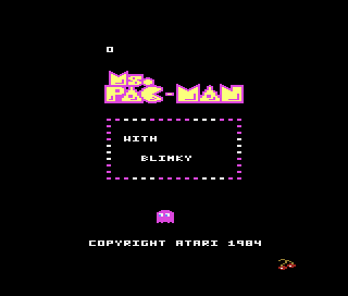 Ms. Pac-Man title screen for Atari 7800